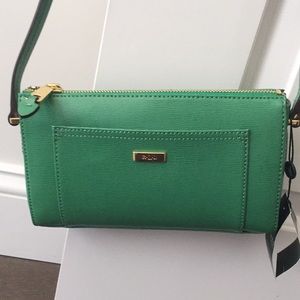 Green Ralph Lauren leather crossbody bag